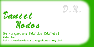 daniel modos business card